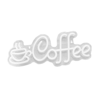Imagem de KiBcsLic Lâmpada de atmosfera de jogo de letreiro de néon de café ilumina luzes LED decorativas estéticas modernas para cafeteria para festa de aniversário, 40cmx23cm