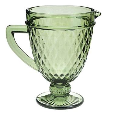 Imagem de Jarra De Vidro Bico De Abacaxi Verde 1l Lyor Verde Único