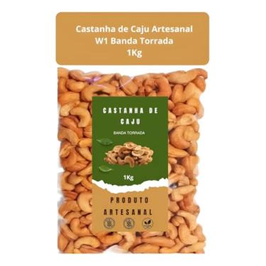 Imagem de 1kg Castanha De Caju Banda Torrada Sem Sal
