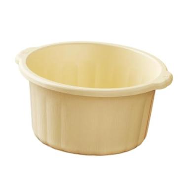 Imagem de KiBcsLic Bacia para banho de pés para pedicure, banheira para pés, uso doméstico, spa, bacia de imersão portátil resistente com balde, Amarelo
