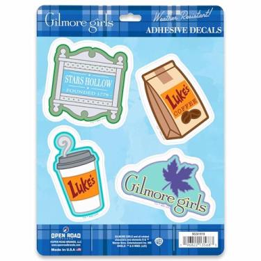 Imagem de Adesivos de vinil Gilmore Girls Stars Hollow - Conjunto nostálgico de 4 adesivos Gilmore Girls