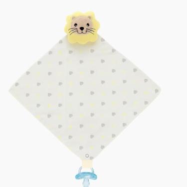 Imagem de Naninha Para Bebê Bichinho Pelúcia com Prendedor de Chupeta - Kolim En