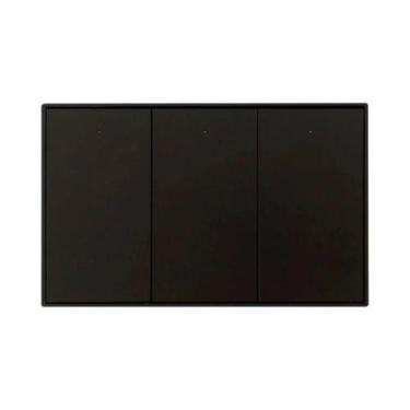 Imagem de Interruptor De Luz De Parede Zemismart Zigbee Preto Sem Neutro 1 2 3 G