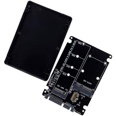 Imagem de Deal4GO M.2 NGFF mSATA SSD disco rígido para compartimento adaptador de alumínio SATA III de 2,5 polegadas com suporte de 7 mm