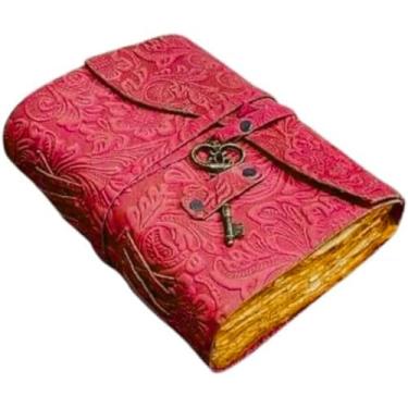 Imagem de Diários de couro vintage para mulheres, diário de couro vintage, diário de grimório, diário encadernado em couro, cadernos encadernados em couro, cadernos antigos, caderno de esboços encadernado em
