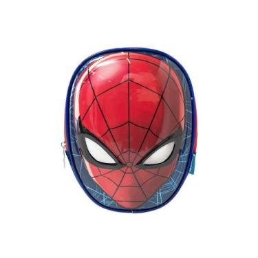Imagem de Lancheira Escolar Masculina Homem Aranha Premium Azul - Bagaggio, U