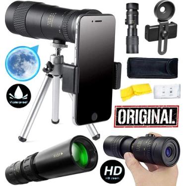 Imagem de Telescópio Monóculo Profissional Zoom Hd Lua Luneta Suporte Celular Tá