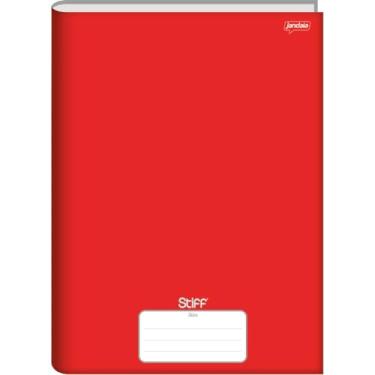 Imagem de Caderno Brochura Universitário Capa Dura 80Fls 05/Pt Stiff Slim Vermelho Fsc