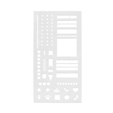 Imagem de CarpNettore Modelo de Planejador, Estêncil, Calendário Transparente, Diário, Mensal, Semanal, Faça Você Mesmo, Estêncil para Diário, Material de Escritório Domést