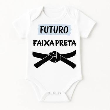 Imagem de Body Bebê Personalizado Futuro Faixa Preta - Baby da Moda