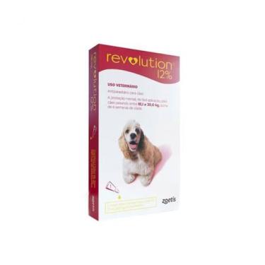 Imagem de Antipulgas Revolution Zoetis 12% para Cães de 10,1kg a 20kg 1ml