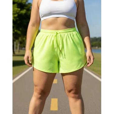 Imagem de Short Feminino Saída De Praia Piscina Tactel Plus Size Bermuda Soltinh