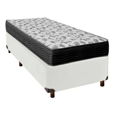 Imagem de Colchão Solteiro D33 + Box Branco - Iso100 Ortobom