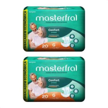 Imagem de Kit com 2 - Masterfral Confort Grande Fralda Geriátrica 20un