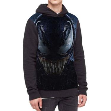 Imagem de Moletom Com Capuz Filme Venom Ref:105 - smoke, Preto, GG