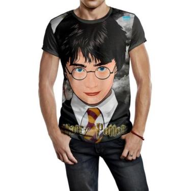 Imagem de Camiseta Masculina Harry Potter Ref:213 - smoke, Preto, G