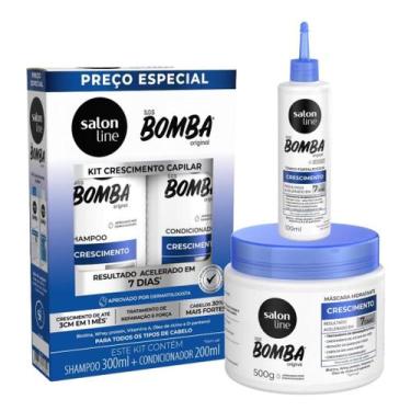 Imagem de Kit SOS Bomba Original + Tônico Crescimento acelerado + Máscara de Hid