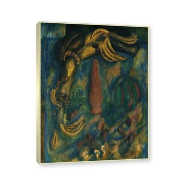 Imagem de Moldura de champanhe. Impressões Raoul Dufy, (natureza morta com bananas), pôster de viagem vintage, arte impressionista, imagem de arte de parede em tela para decoração de casa. 40 x 50 cm-15,8 x