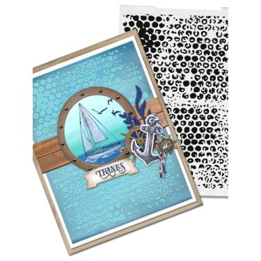 Imagem de Pastas de plástico em relevo em gota de água para fazer cartões, pasta de relevo com pontos texturizados em 3D, faça você mesmo, modelo de artesanato, pastas de gotas de chuva para álbuns de fotos de