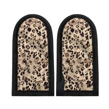 Imagem de Coldinair Pacote com 2 suportes de alça quente com estampa de cheetch, capas resistentes ao calor para cozinha doméstica, churrasco e utensílios de panificação