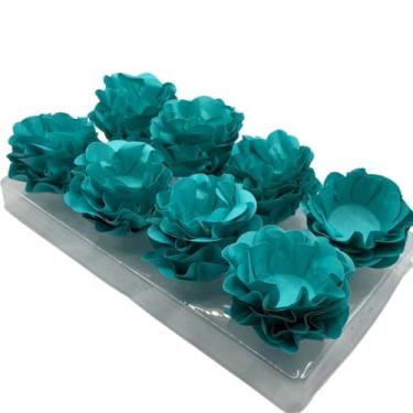 Imagem de Kit com 120 Forminhas para Doces Finos em Formato de Flor – Linha Style Elegante – Ideal para Casamentos, Aniversários e Festas Sofisticadas(Tiffany)