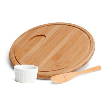 Imagem de Conjunto Para Petiscos Em Bambu - 3 Pçs Welf