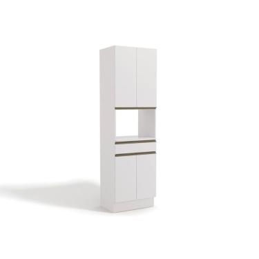 Imagem de Paneleiro De Cozinha Maxxi G751 1 Forno C/ 4 Portas E 1 Gaveta 70cm Branco - Kappesberg
