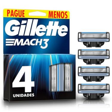 Imagem de Gillette Refil Para Barbear Mach3 Leve 4 Pague 3