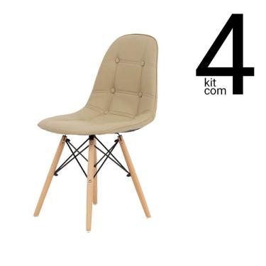 Imagem de Conjunto 4 Cadeiras Eames Dsw Botonê - Fendi
