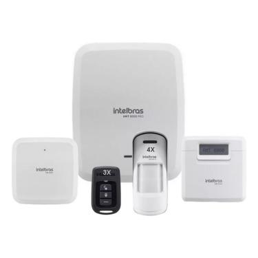 Imagem de Kit Alarme Wifi Amt 8000 Pro 4 Sensor Movimento Pet Externo