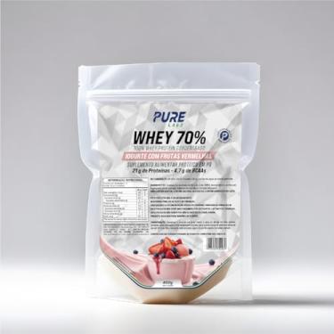 Imagem de Whey Protein Concentrado 70% 450g Pure Athletic Sabor:Iogurte com Frutas Vermelhas