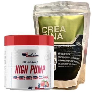 Imagem de Kit Pré-Treino 300g Absolut Nutrition + Creatina 100% Pura, Morango