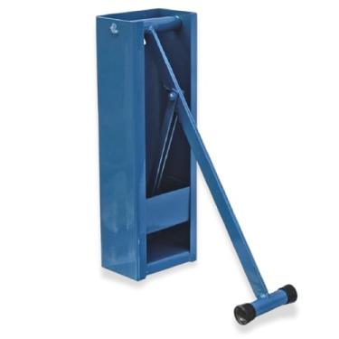 Imagem de Amassador Prensador Manual de Latas Gourmet, Compactador de Resíduos em Aço, Disponível em 6 Cores, para Latas até 17,5cm x 6,5cm, Uso Comercial e Residencial (AZUL)