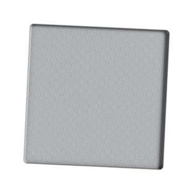 Imagem de ＫＬＫＣＭＳ Tapete de silicone quadrado para geladeira e freezer, bandeja coletora com borda elevada, bandeja para -louças e freezer, 20 polegadas x 20, Cinza Texturizado