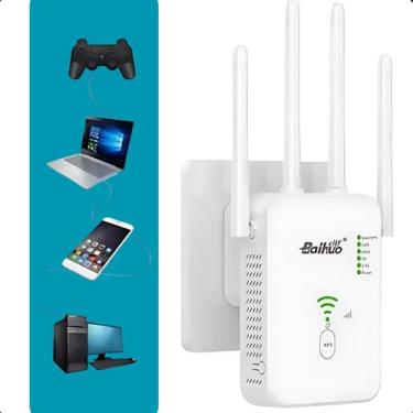 Imagem de Extensor de Sinal WiFi 4 Antenas Dual Band - LIPPIN