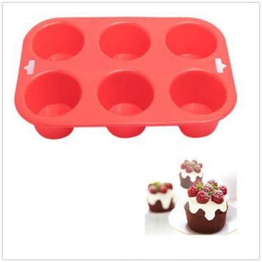 Imagem de Forma Silicone Cupcake Queijadinha Petit Gateau 6 Cavidades - WESTERN