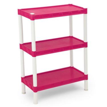 Imagem de Estante Plástica ROSA 3 Prateleiras Modular Agraplast Modelo Nápoles 9