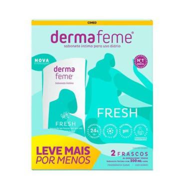 Imagem de Sabonete Intimo Dermafeme kit 2 Unidades Fresh 200ml