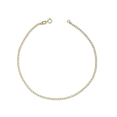 Imagem de Pulseira Feminina Grumezinha 18 Cm Ouro 18k 750