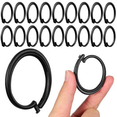 Imagem de SEWACC 30 ganchos de plástico para cortinas de gazebo, ganchos de trilho de cortina de chuveiro resistentes, clipes de barraca para acampamento ao ar livre, acessórios de gazebo