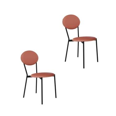 Imagem de Cadeira Vintage Elipse Fixa C-4 Pes 430 X 535 X 860 Mm C-2 Un. Cn.marte Terra Rose Cn.marte Terra Rosê