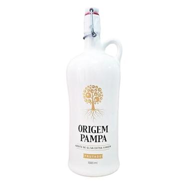 Imagem de Azeite de Oliva Extra Virgem Origem Pampa Frutado Embalagem de Porcelana (1000 ml)