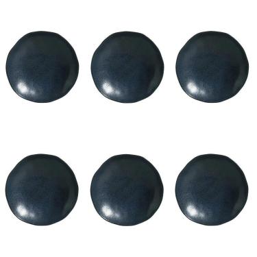 Imagem de Conjunto De Pratos Fundos 06 Peças Orgânico Night Blue Porto Brasil