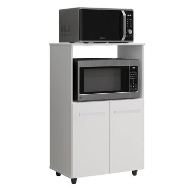 Imagem de Balcão Multiuso 2 Fornos 60 Cm Tais Branco Mobbs