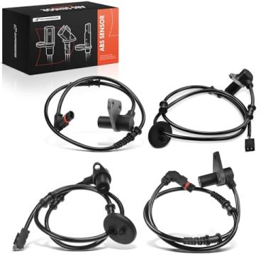 Imagem de A-Premium Sensor de velocidade da roda ABS dianteiro e traseiro 4 peças compatível com modelos Mercedes-Benz - E300 1996-1999, E320 1996-2003, E420 1997, E430 1998-2002, E55 AMG 1999-2002