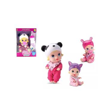 Imagem de Boneca Bebê Little Dolls Soninho Faz Xixi -  Divertoys