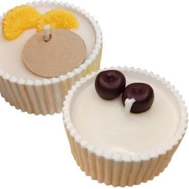 Imagem de Vela Aromática Lavanda Perfumada Artesanal Vegetal Vaso de Gesso Vasinho(1 Bergamota + Cereja&A. (100g))