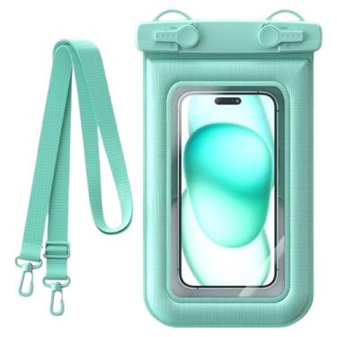 Imagem de Capa de telefone à prova d'água com cordão, bolsa de telefone de vedação com cordão - Capa protetora subaquática para tela sensível ao toque para navios e viagens