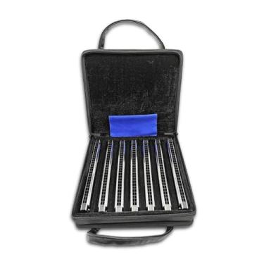 Imagem de Gaita profissional 24 furos polifônicos ABCDEFG Tune 7 conjuntos de instrumentos de gaita para adultos iniciantes