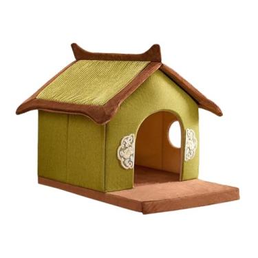 Imagem de Stgfyxgs Cama de Gato Casa de Gato Cabana Abrigo de Gatinho Antiderrapante Removível Lavável Filhote de Cachorro Confortável Caverna de Cachorro, M